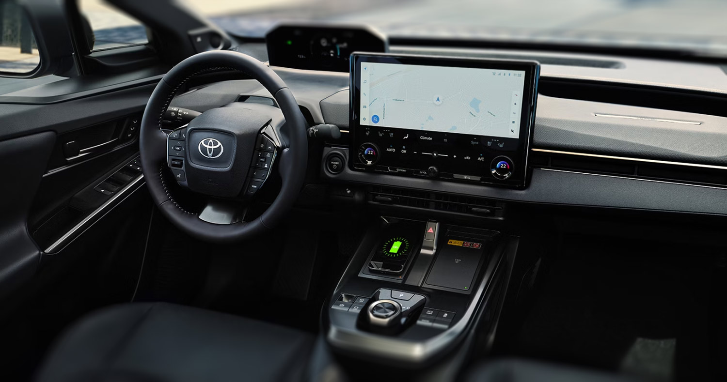 Toyota bZ interior infotainment technology