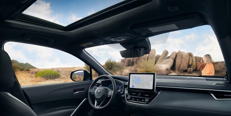 Inside Toyota Corolla Cross