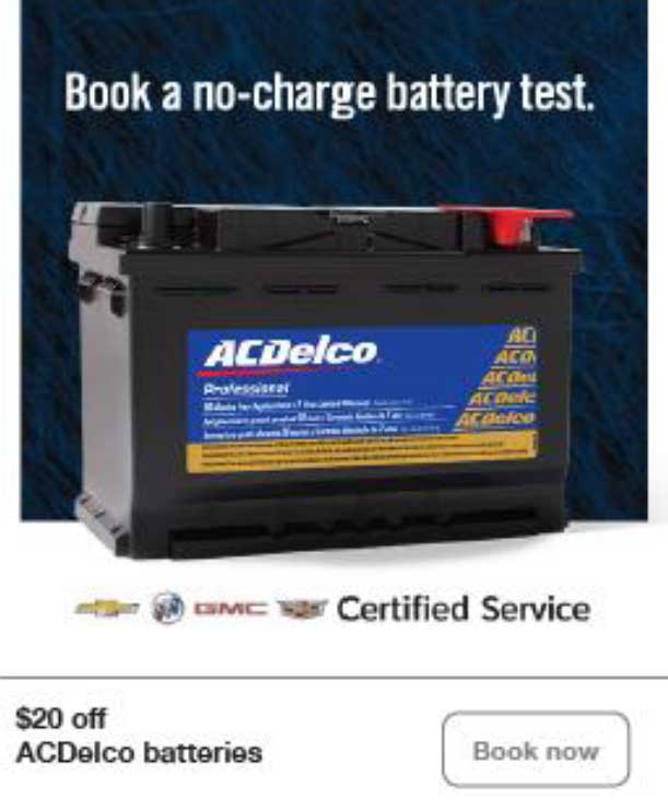 AC Delco Batteries Save $20 AC Delco Batteries Save $20